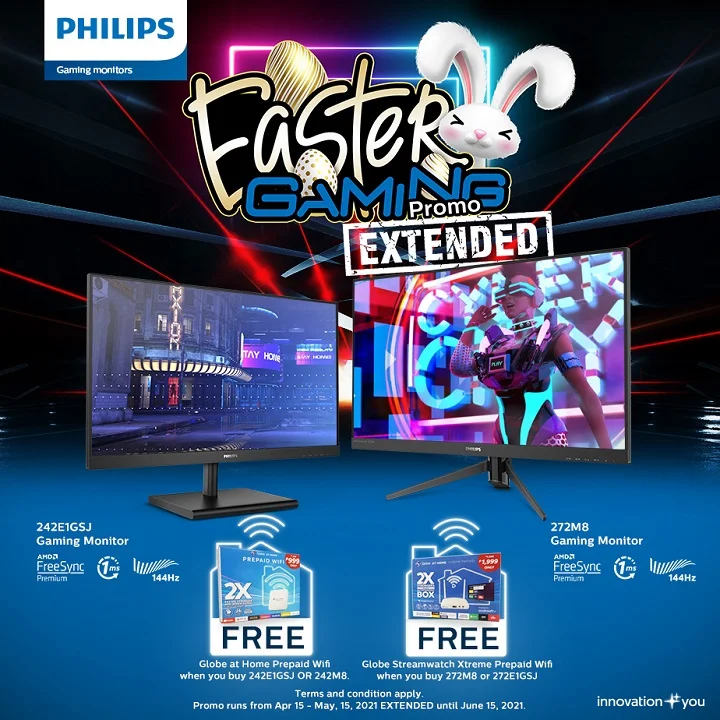 Philips Gaming Monitors Easter Promo extended until June 15!