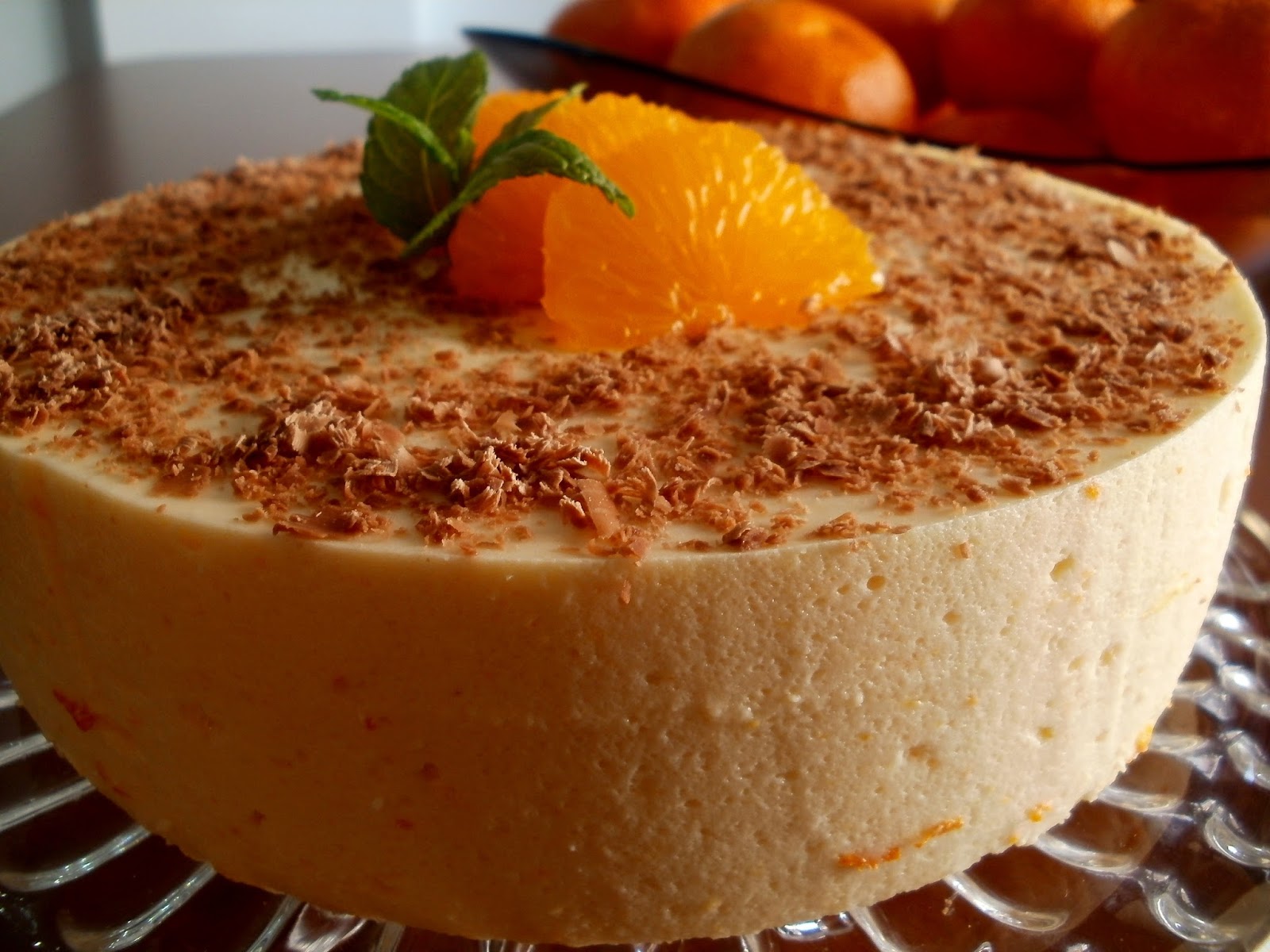 Tarta mousse de mandarina