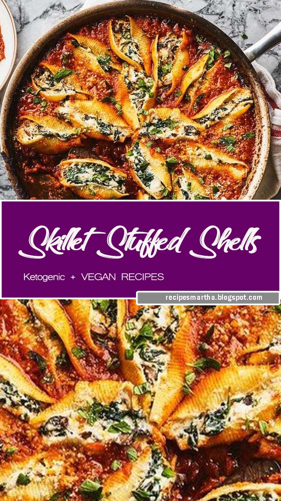 Vegetarian Skillet Stuffed Shells Recipes Martha