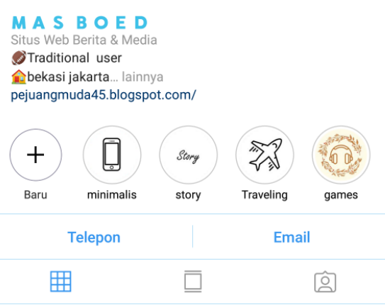 Cara Menciptakan Cover Highlight / Sampul Sorotan Di