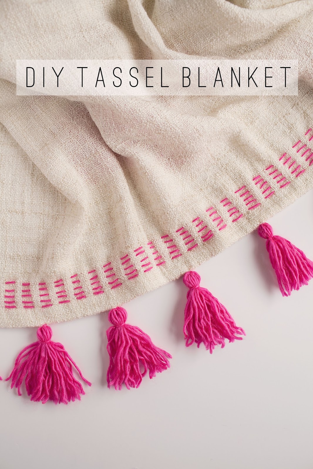 DIY Tassel Blanket
