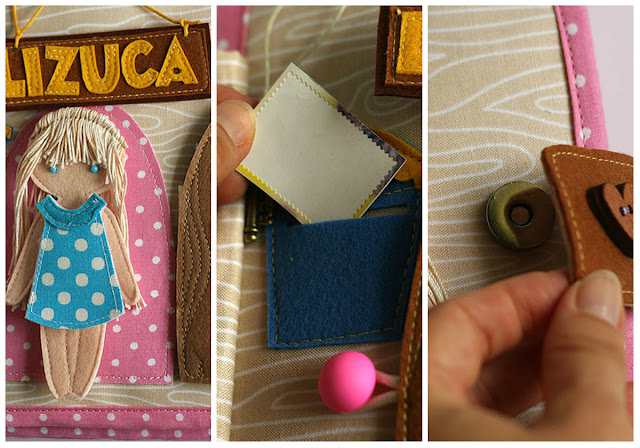 Dollhouse for Lizuca. Handmade fabric/felt dollhouse quiet book for girls