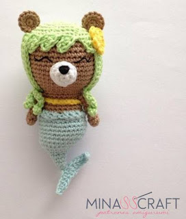 PATRON GRATIS SIRENA OSO AMIGURUMI 41098