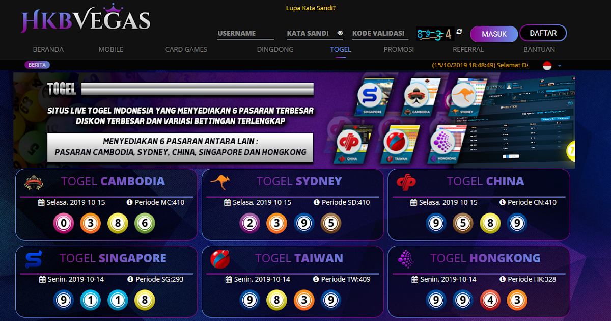 Bandar Togel Resmi Situs Judi Online Terpercaya Hkbvegas