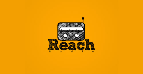 Hand-Draw Logo - Reach Radio Trend Desain Logo 2017 - Hand-Draw