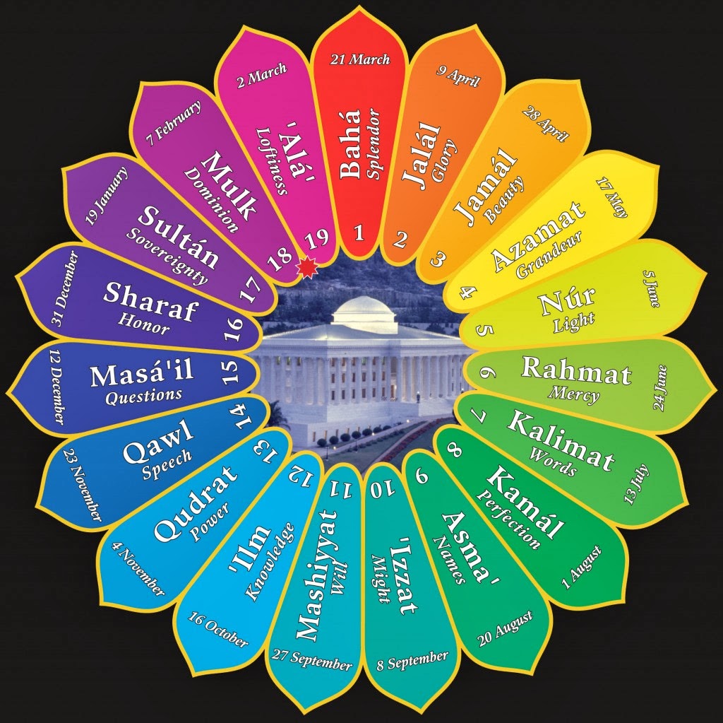The Bahá’í's of Lethbridge Calendar