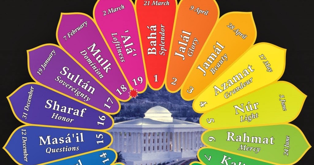 The Bahá’í's of Lethbridge Calendar