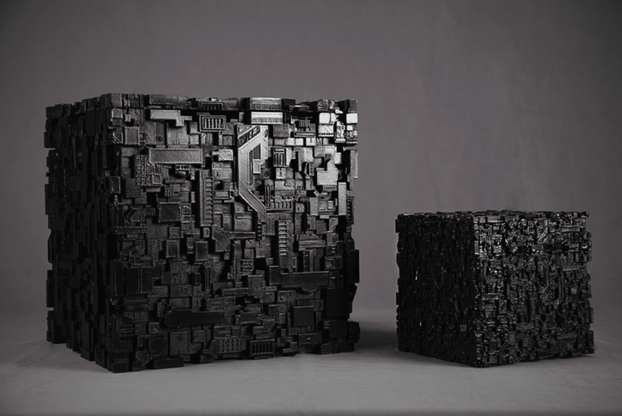 Making cubes. Borg Cube. Borg Cube Computer Case. Кубы киберпанк. Черный куб.