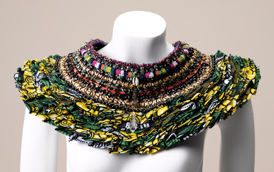 Anita Quansah african print neck piece - iloveankara.blogspot.co.uk