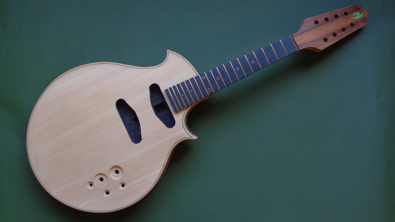 Chambered body electric mandolin
