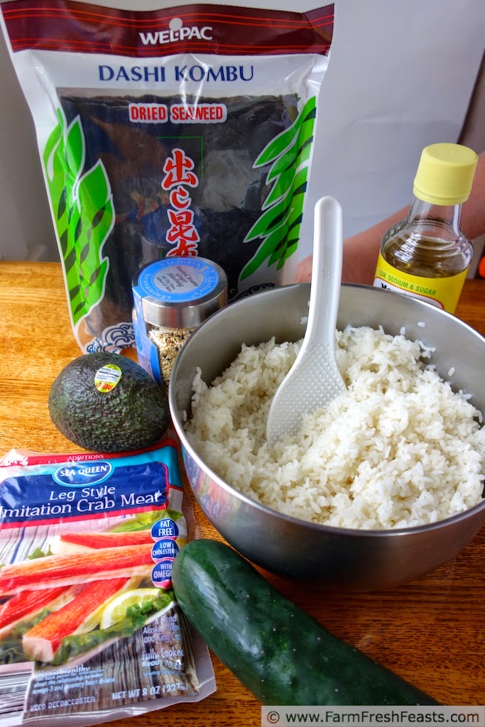Farm Fresh Feasts Surimi Chirashi Sushi with Summer Vegetables