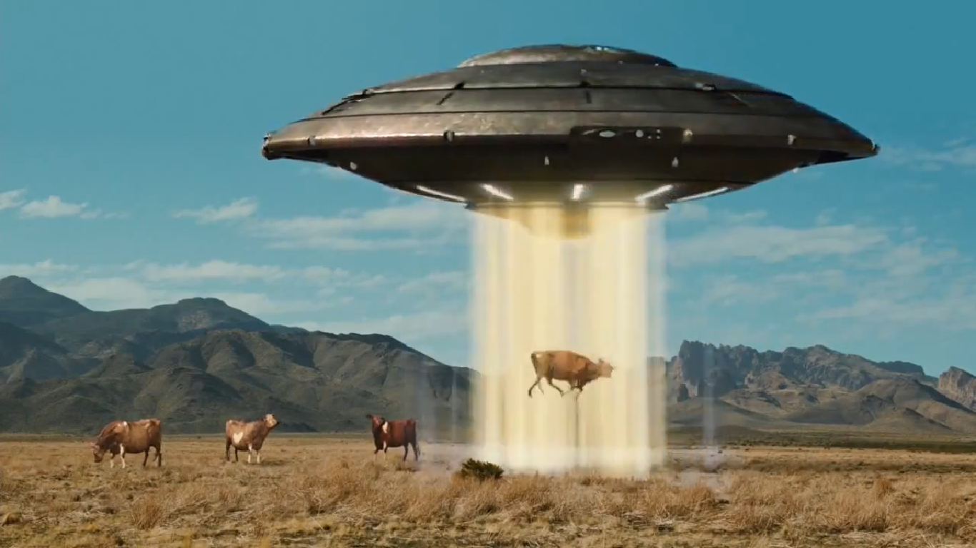 корова и нло. нло похищает корову. нло похищает корову. нло ворует корову. корова и нло.