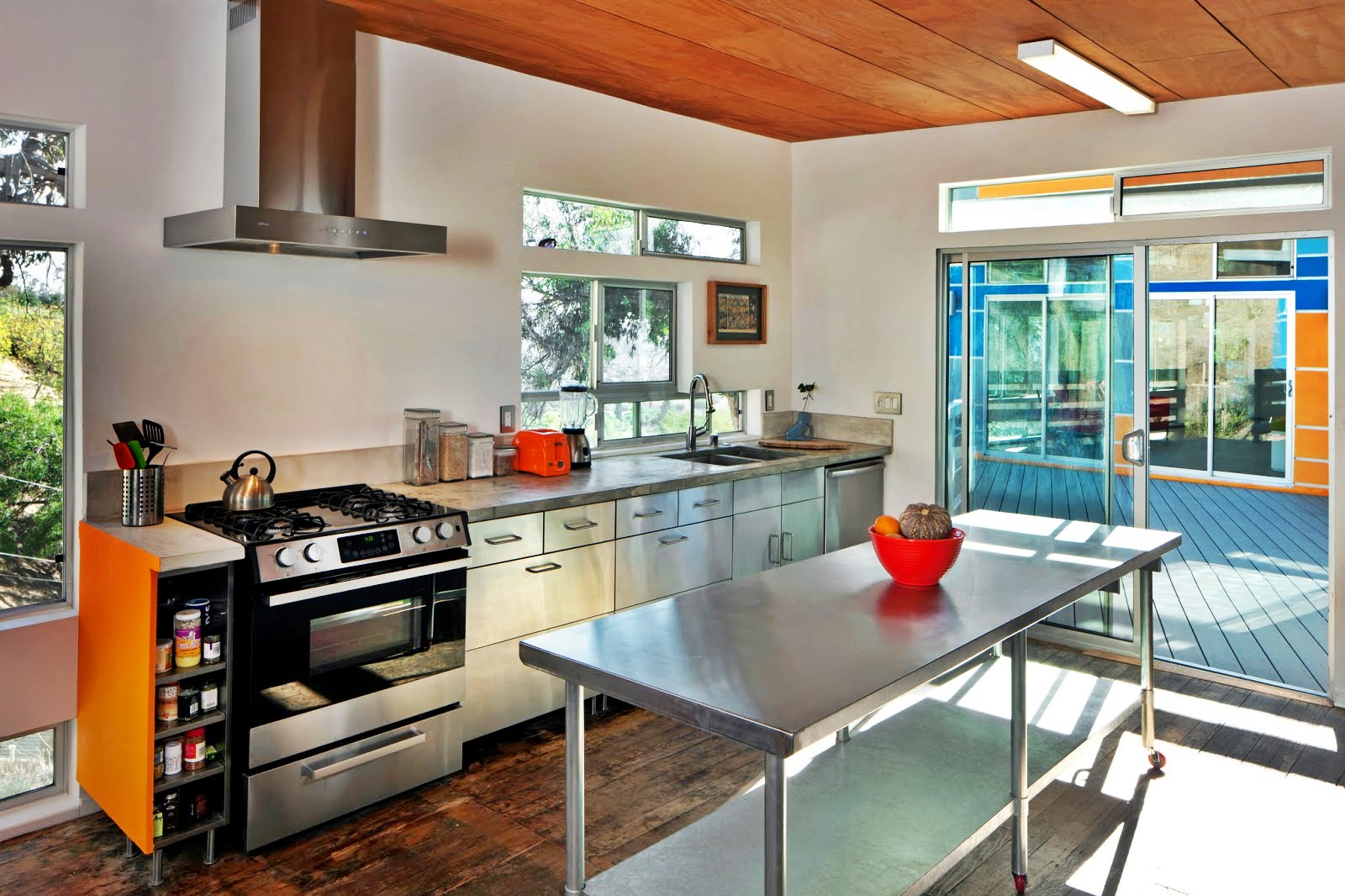 Ilustasi Meja Dapur Stainless