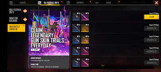 Free Fire Holi Event How to Collect Legendary Gun Skins  Everyday For Free
