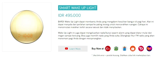 Jual Bardi Smart Wake Up Light