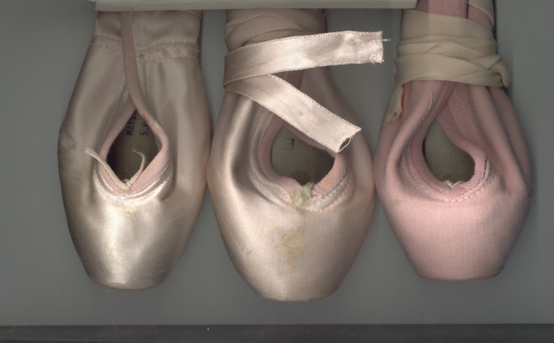 Antique Pointe Shoes Soviet Era Pointe Shoes (Original Russian Ballet