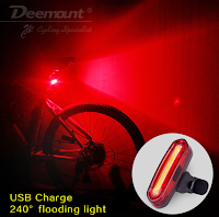 Bicycle Rechargeable Taillight Safety Warning Lamp