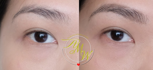 before and after photo of K-Palette 1Day Tattoo Lasting Eyebrow Tint Pens Review by Nikki Tiu of askmewhats.com