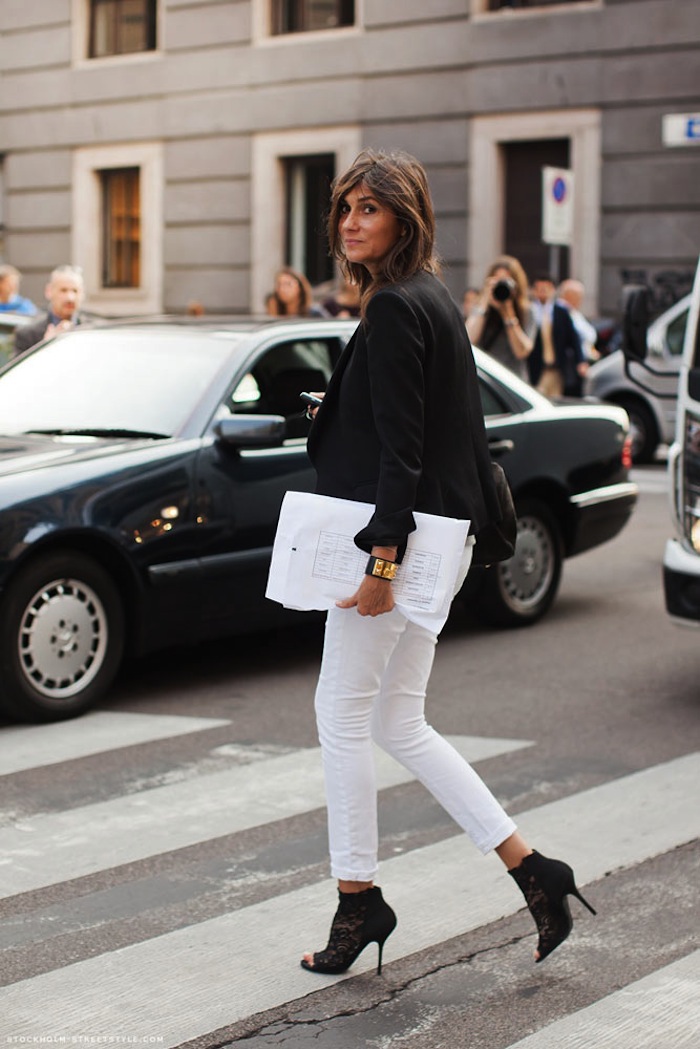 Only Boring People Are Bored: White Jeans in Winter