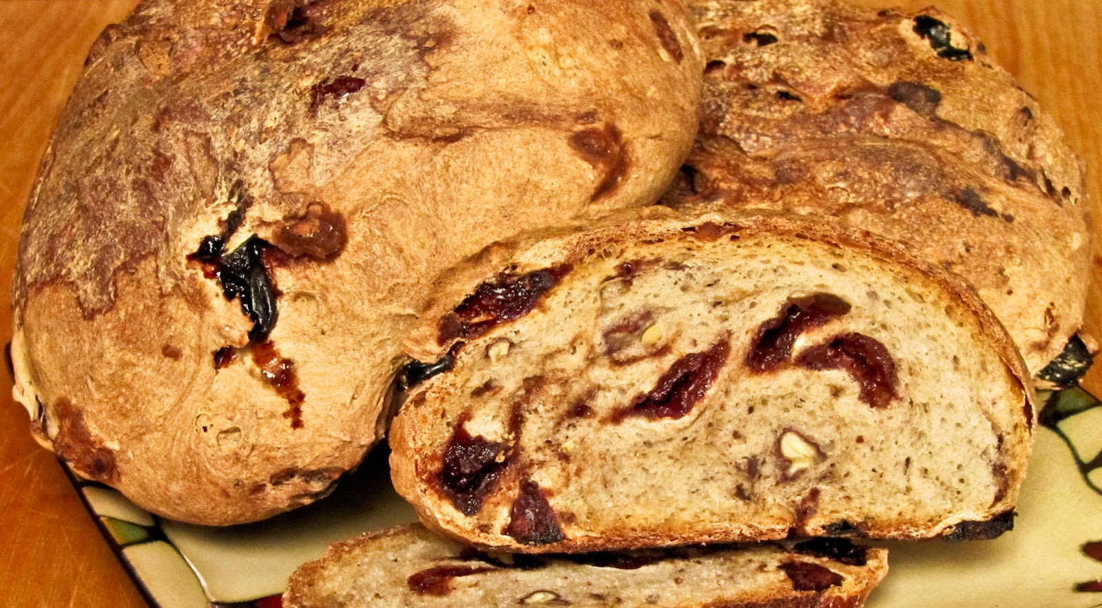 OnTheMoveIn the Galley Sour Cherry Lemon Sourdough Bread with Nuts