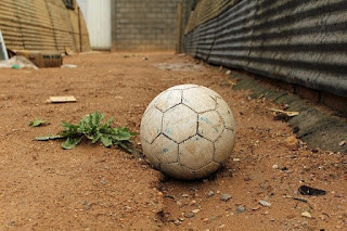 Football in a refugee camp