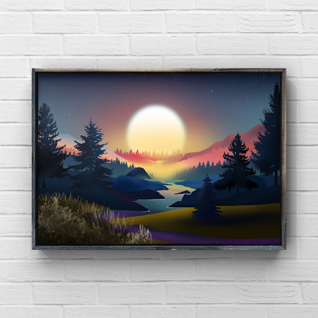 sunset valley artwork