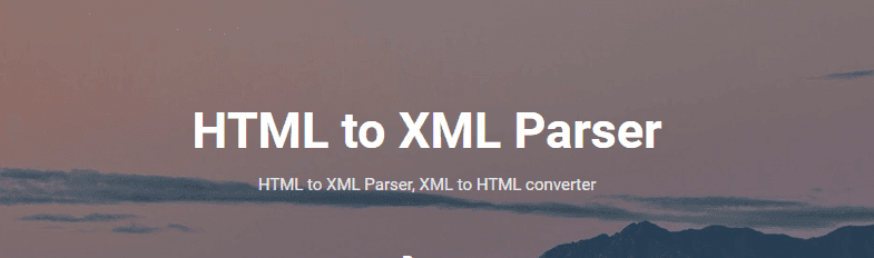 HTML to XML Code Parser