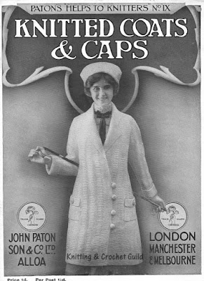 Patons Helps to Knitters No. IX 1910s vintage knitting pattern; Patons; Knitted coats & caps