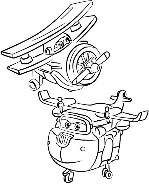 15 Best Robot Airplane Coloring Pages