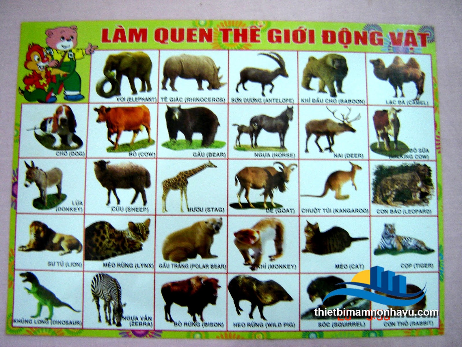 Trang làm quen thế giới động vật