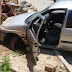 21/11 - 21:40h - Motorista perde a direção do veículo e bate contra o muro na Cidade de Goiás