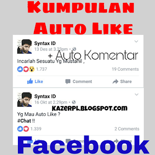 Kumpulan Auto Like Fb Terbaru 1000 Like [New]