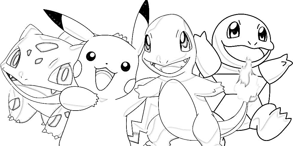 pokemon coloring pages group 1