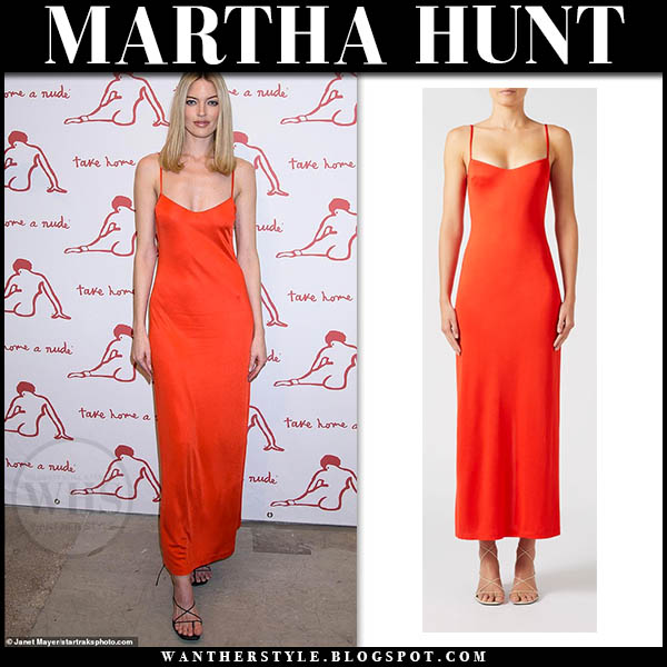 red carpet slip dress