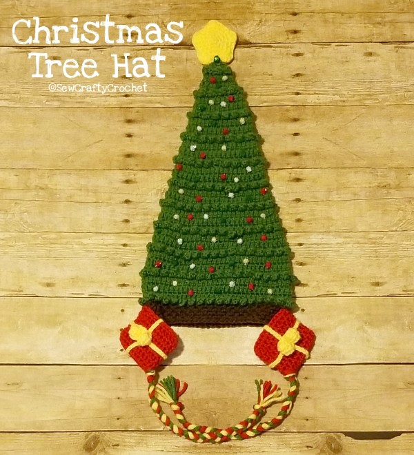 Crochet Christmas Tree Hat - Sew Crafty Crochet
