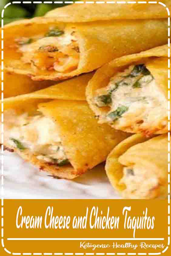 Cream Cheese and Chicken Taquitos Amazing Recipes Foods