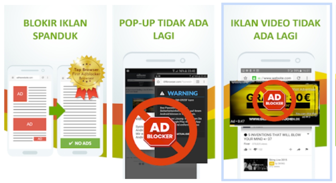 menghilangkan iklan di android