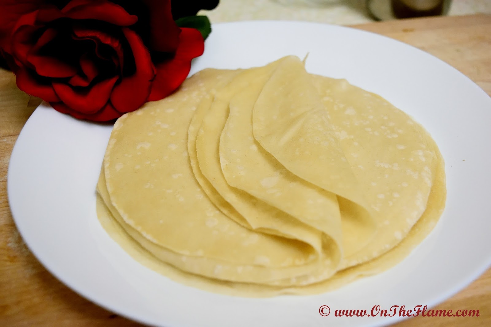 On the Flame by Rekha Nahata: Spring Roll Wrappers (Rolling Method)