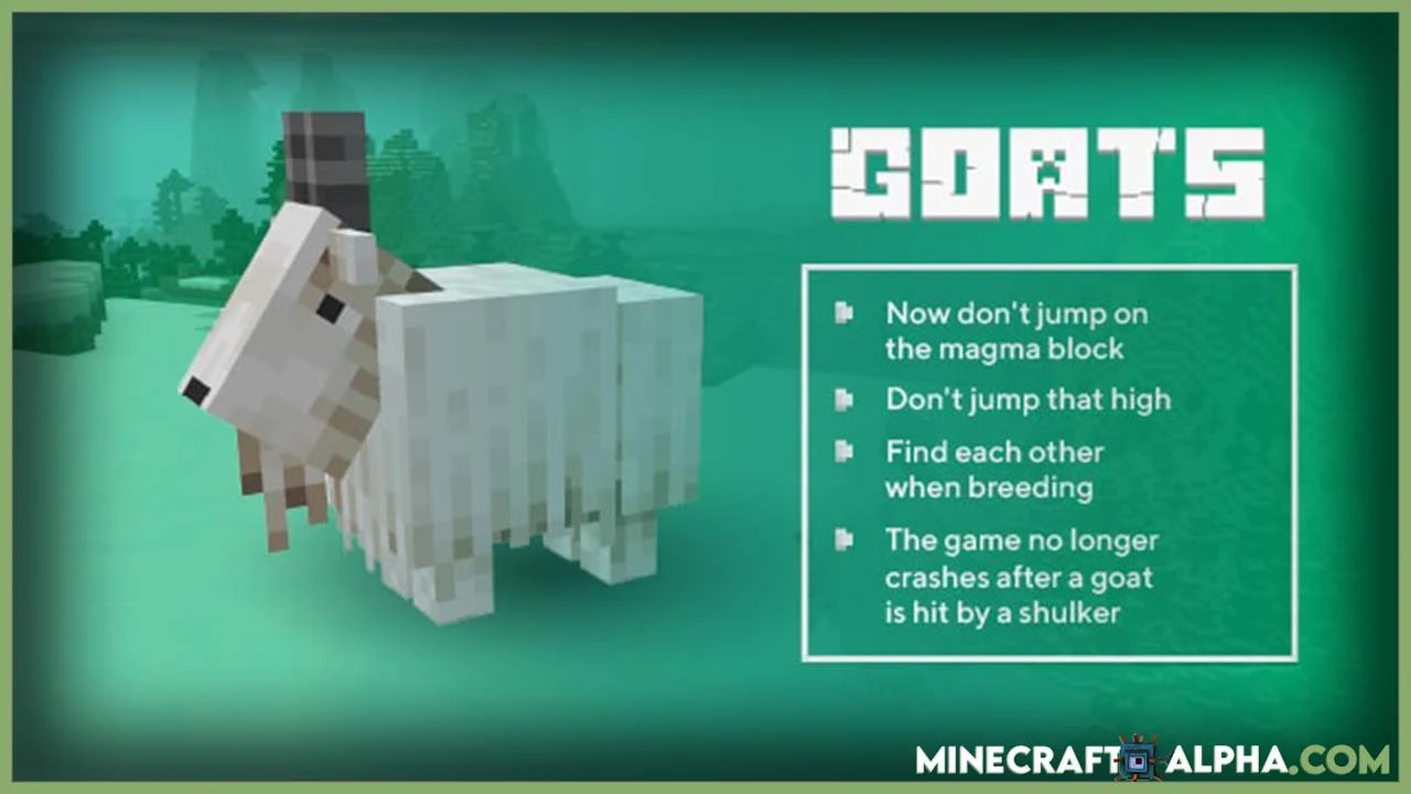Minecraft 1.18 Goat Where To Find Goats, How To Tame and Breed New