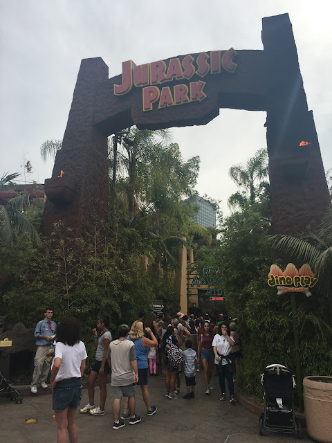 Entrance Jurassic Park River Adventure Lower Lot Universal Studios Hollywood