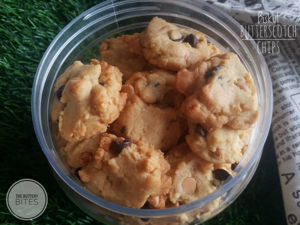 Resepi Biskut Butterscotch Chips The Buttery Bites
