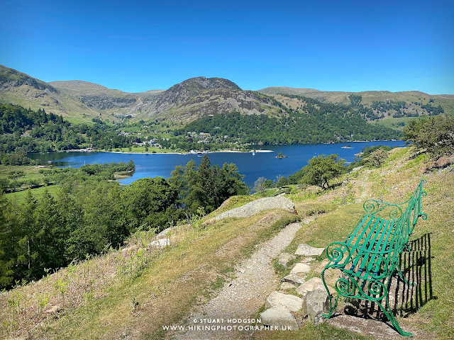 Ullswater walk Howtown Sandwick Glenridding best walk route map Steamer Boat Lake District lakes