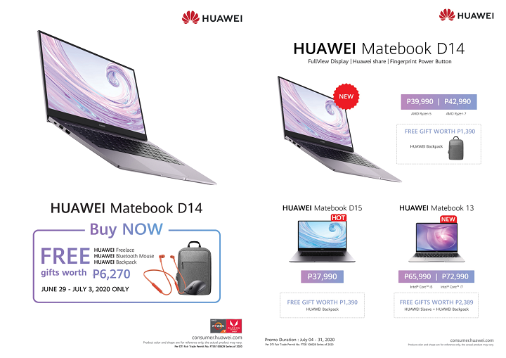 Huawei MateBook D 14 and MateBook 13 Philippines