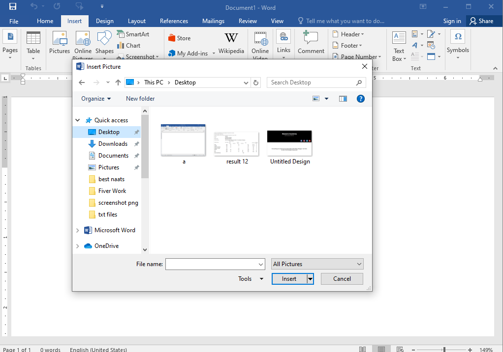How to Insert a Picture in Microsoft Word 2007 to 2016 Waseem Academy