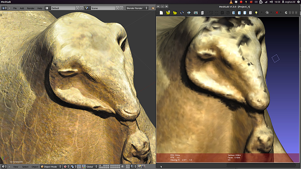 ATOR: Converting pictures into a 3D mesh with PPT, MeshLab and Blender