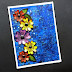 Bright Florals Mixed Media Card
