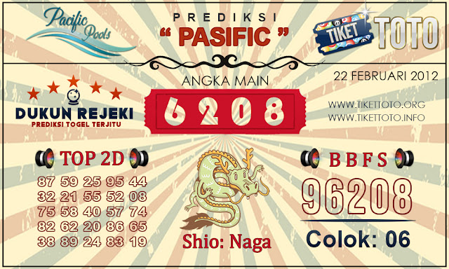 Prediksi Togel PASIFIC TIKETTOTO 22 FEBRUARI 2019