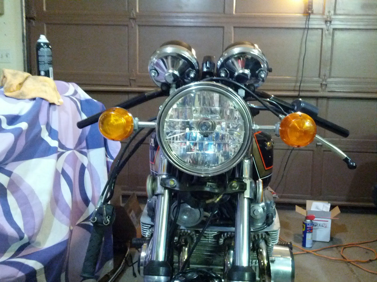 '77 HONDA CB750 Bars Install