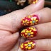 Tutorial 8: Red with Yellow Flowers Nails