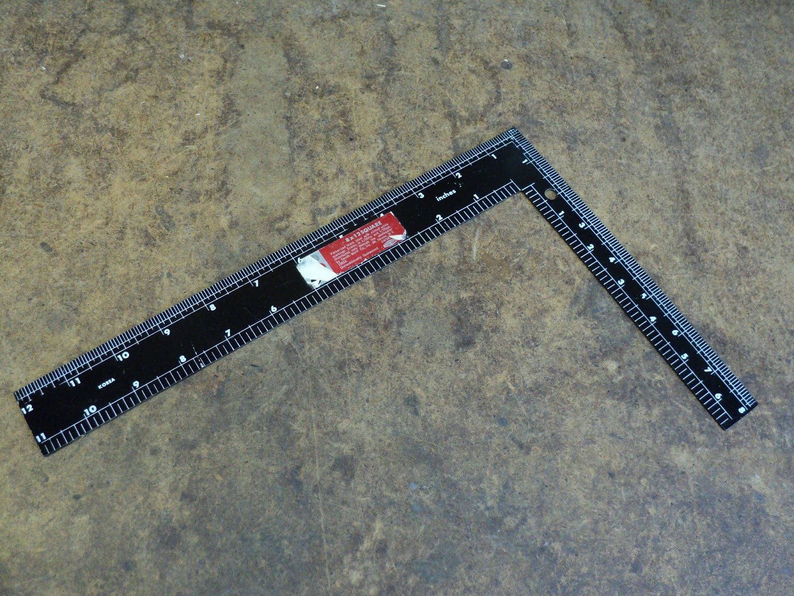 The Whole Garage Catalogue An 8" x 12" Framing Square